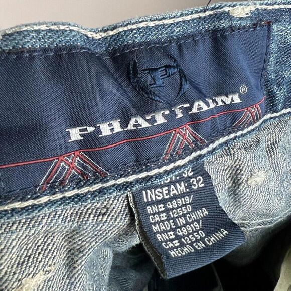 Vintage Phat Farm Y2K Jeans Men's 33x32 Rap pants - Picture 3 of 7
